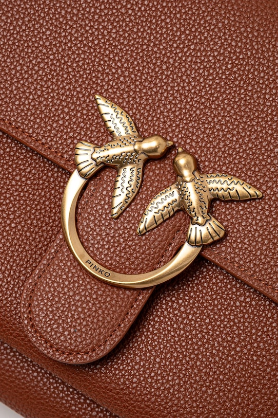 Шкіряна сумочка Pinko коричневий 104527.A29Q