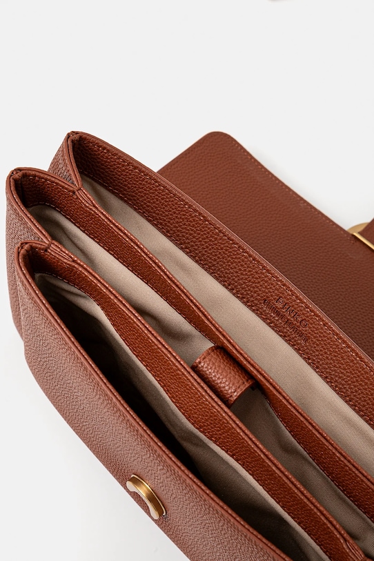 Шкіряна сумочка Pinko 104527.A29Q коричневий
