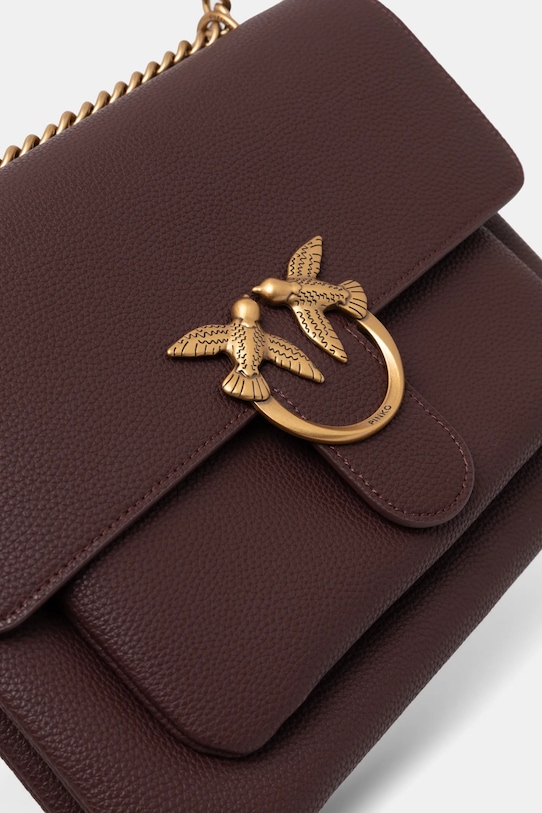 Doplňky Kožená kabelka Pinko 104527.A29Q hnědá