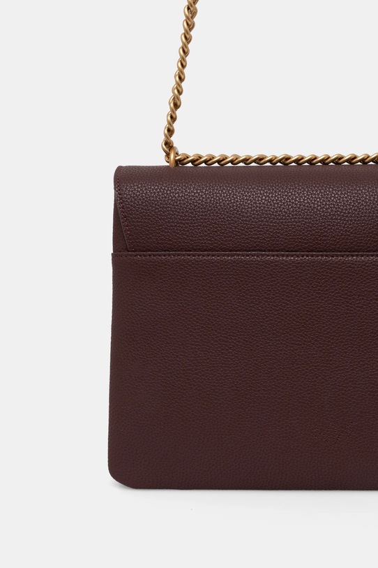 Kožená kabelka Pinko hnědá 104527.A29Q