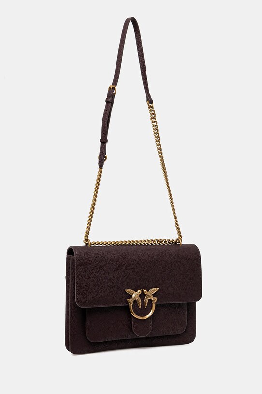 Kožna torba Pinko 104527.A29Q bordo NC24