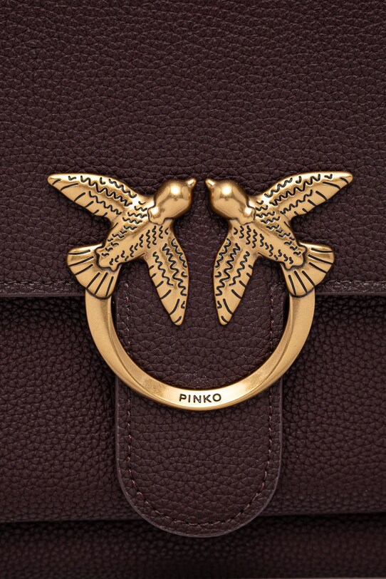 Шкіряна сумочка Pinko бордо 104527.A29Q