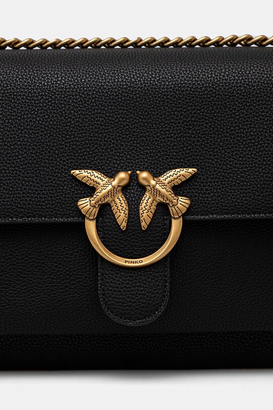 Pinko torebka skórzana czarny 104527.A29Q