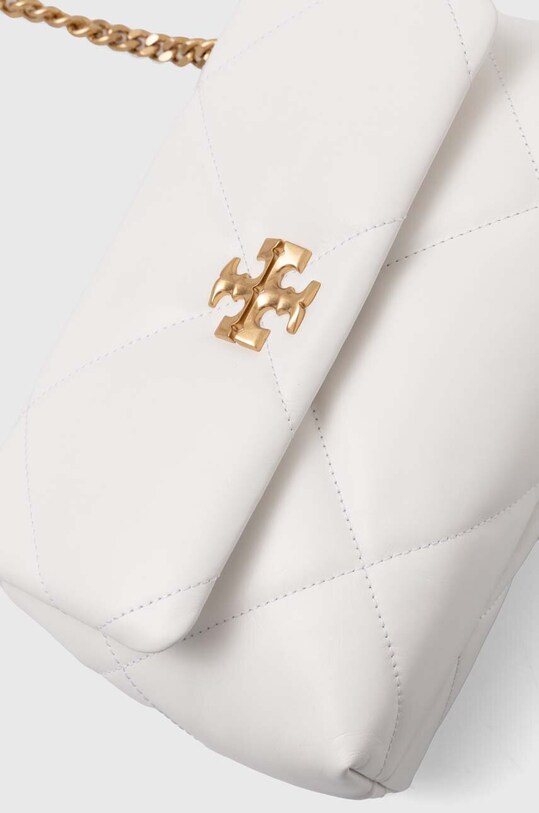 Шкіряна сумочка Tory Burch Kira Diamond Quilt Small білий 154706.100