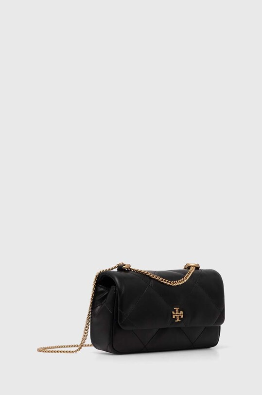 Kožená kabelka Tory Burch Kira Diamond Quilt Mini 154710.001 čierna AW24