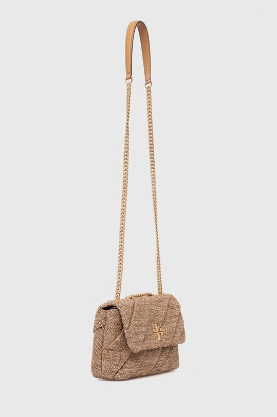 Tory Burch torebka Kira Draped Raffia Small 154828.211 beżowy AW24