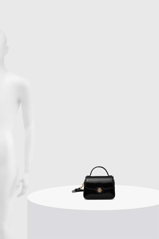 Kožna torba Tory Burch Robinson Spazzolato Small 147467.001