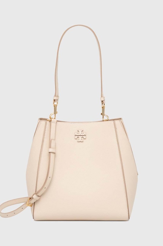 Tory Burch torebka skórzana McGraw skóra licowa beżowy 158499.724