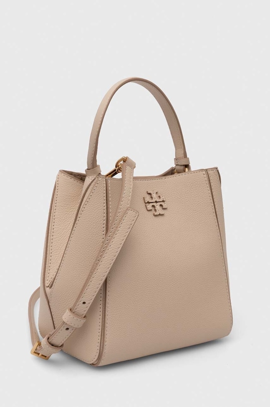 Kožená kabelka Tory Burch McGraw Small 158500.724 béžová AW24