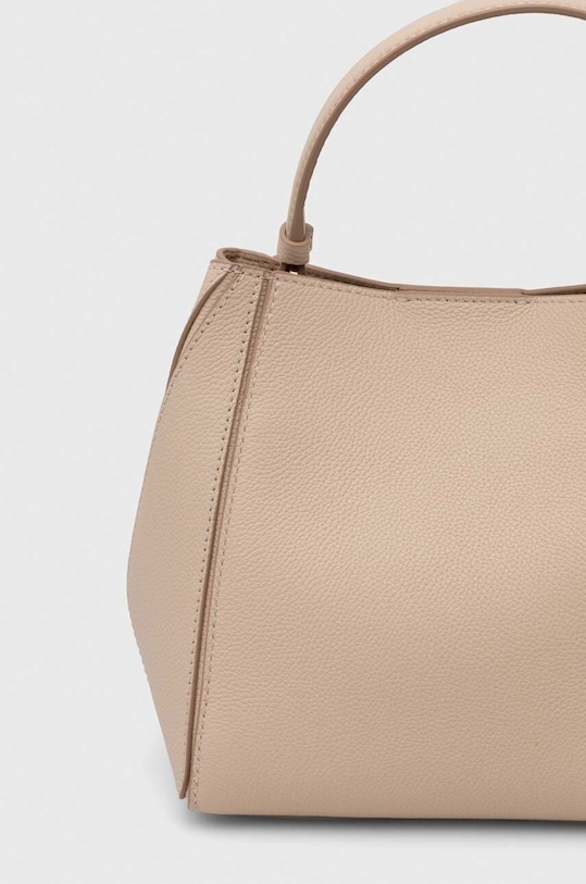 Doplňky Kožená kabelka Tory Burch McGraw Small 158500.724 béžová