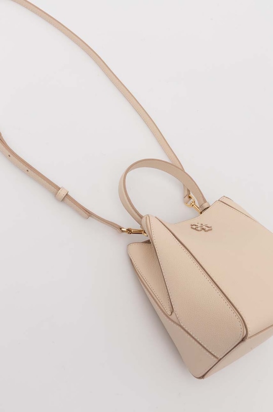 Kožená kabelka Tory Burch McGraw Small béžová 158500.724