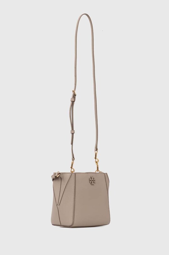 Tory Burch poseta de piele McGraw Small 158500.200 bej AW24