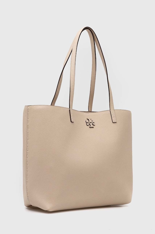 Tory Burch torebka skórzana McGraw 152221.724 beżowy AW24