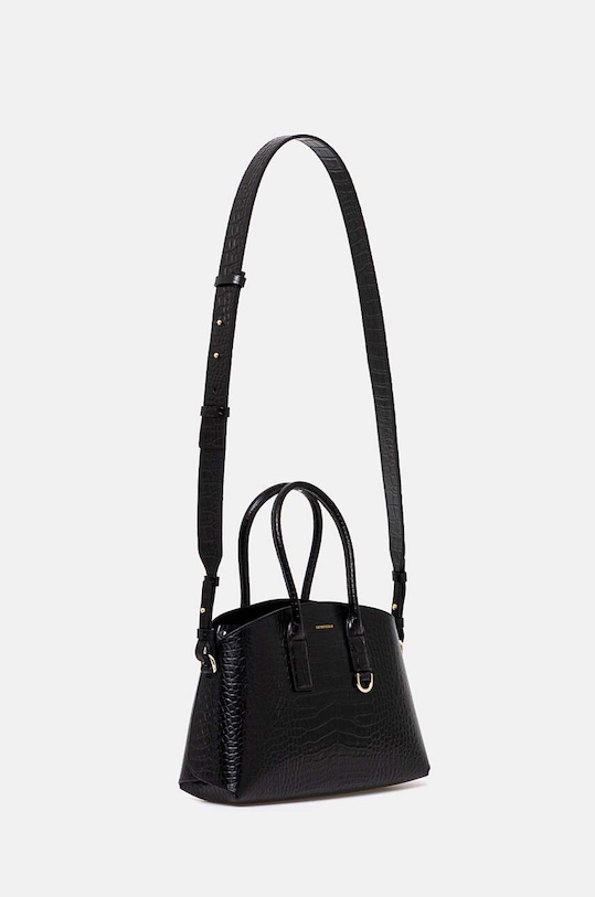 Kožená kabelka Emporio Armani EW000364.AF11948 čierna AW24