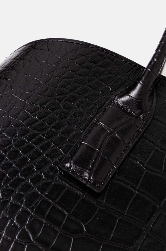 Akcesoria Emporio Armani torebka skórzana EW000364.AF11948 czarny