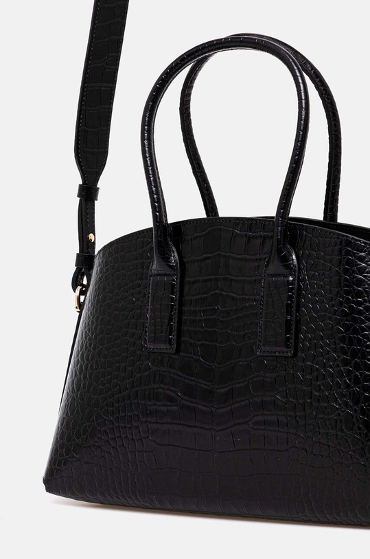 Kožená kabelka Emporio Armani čierna EW000364.AF11948