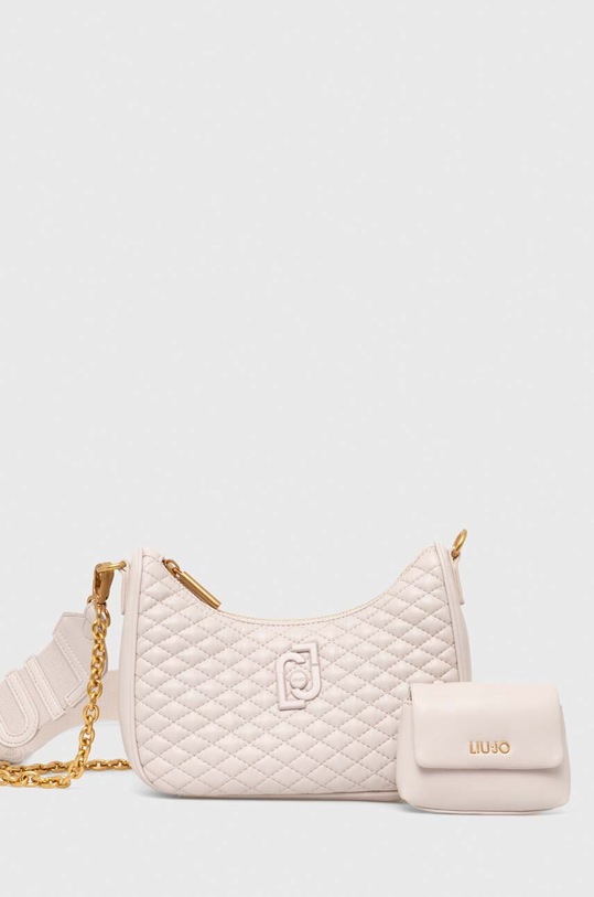 Kabelka Liu Jo jednofarebný béžová AF4180.E0022
