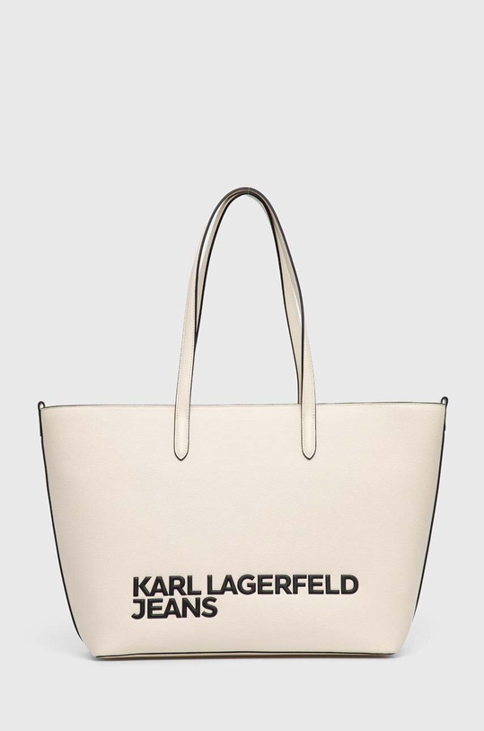 Karl Lagerfeld Jeans torebka aplikacja beżowy 245J3006