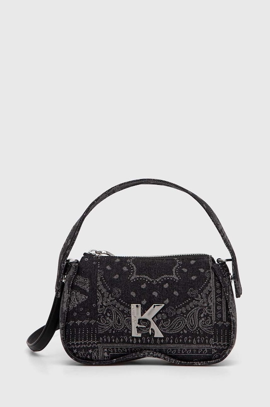 Karl Lagerfeld Jeans torebka jeansowa nie mieści A4 czarny 245J3025