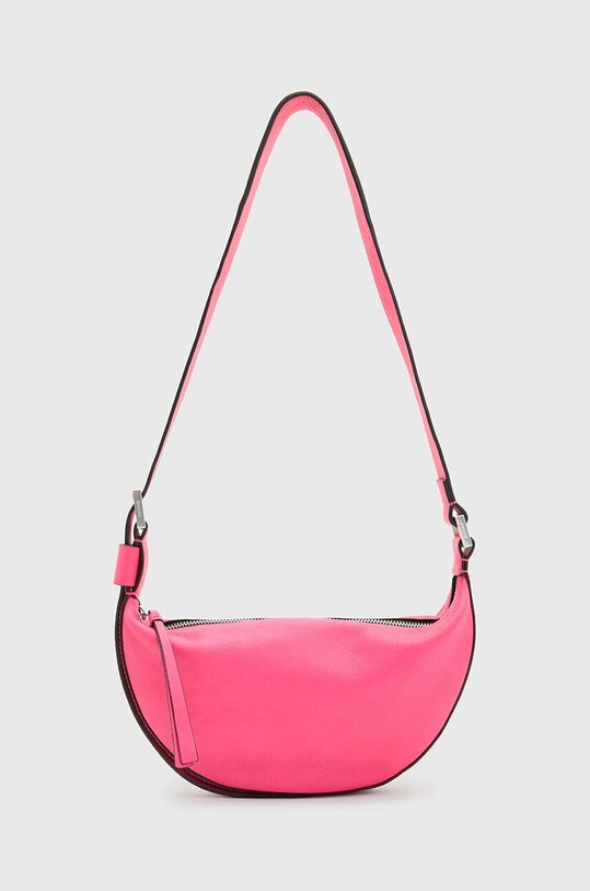 AllSaints poseta de piele HALF MOON uni roz WB720Z