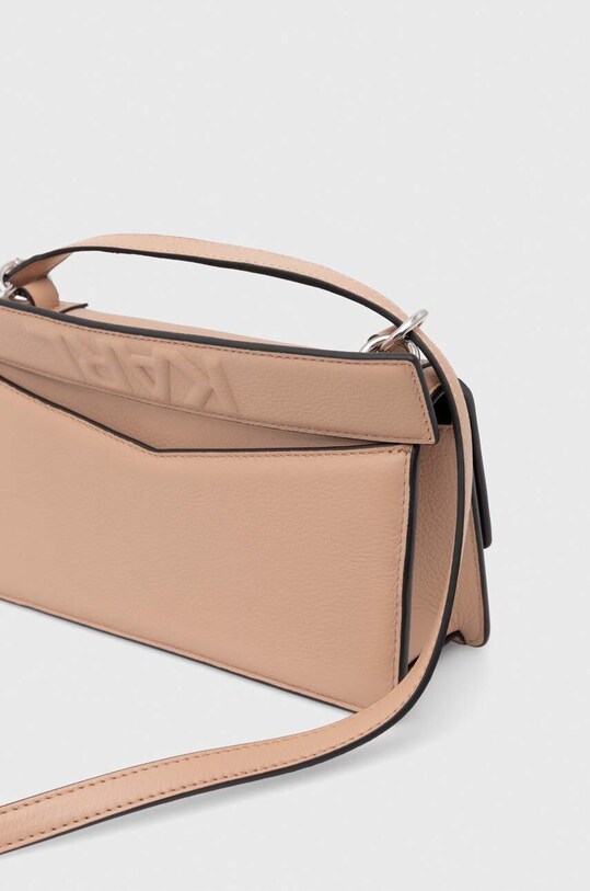 Шкіряна сумочка Karl Lagerfeld рожевий 245W3028