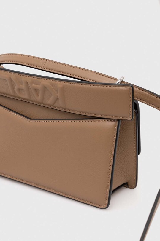 Шкіряна сумочка Karl Lagerfeld коричневий 245W3028
