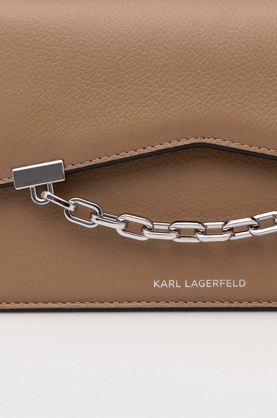 Karl Lagerfeld torebka skórzana 245W3028 brązowy