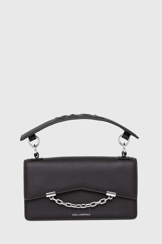 Karl Lagerfeld poseta de piele nu incape in A4 negru 245W3028