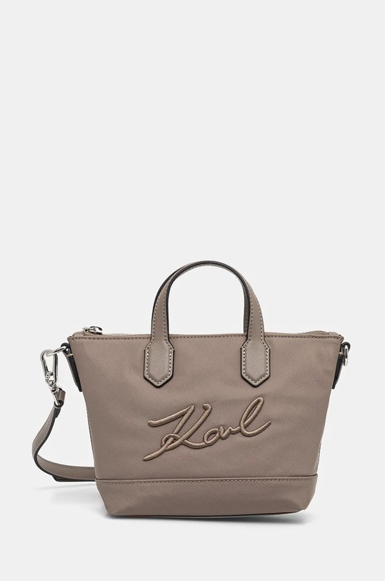 Kabelka Karl Lagerfeld textilní šedá 245W3033