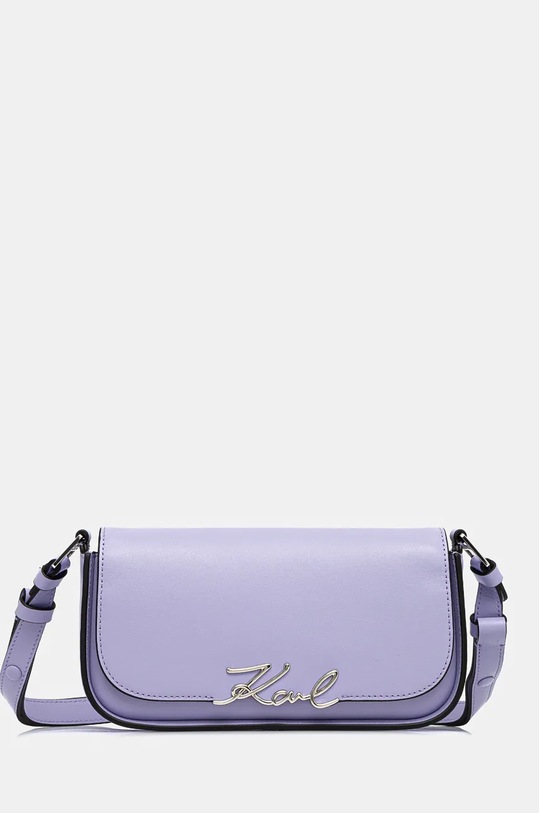 Karl Lagerfeld poșetă de piele nu incape in A4 violet 245W3043
