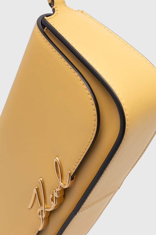 Akcesoria Karl Lagerfeld torebka skórzana 245W3043 żółty