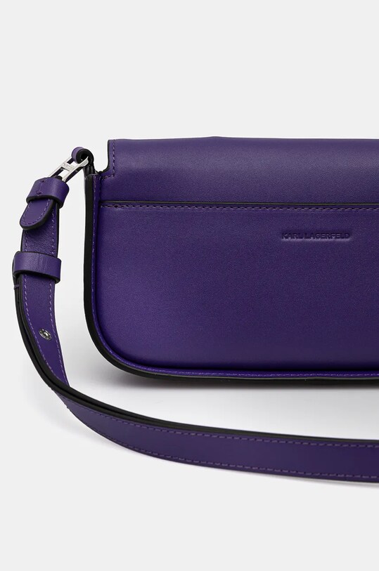 Шкіряна сумочка Karl Lagerfeld 245W3043 фіолетовий AW24