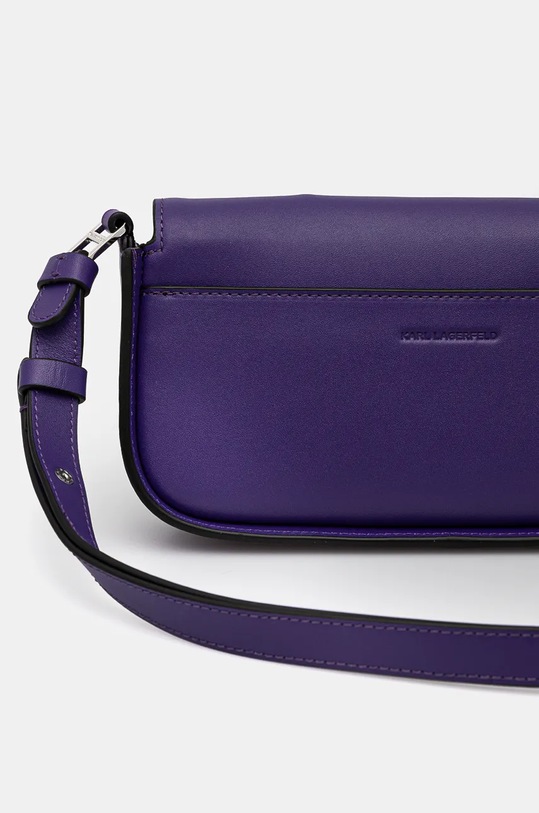 Kožená kabelka Karl Lagerfeld 245W3043 fialová AW24