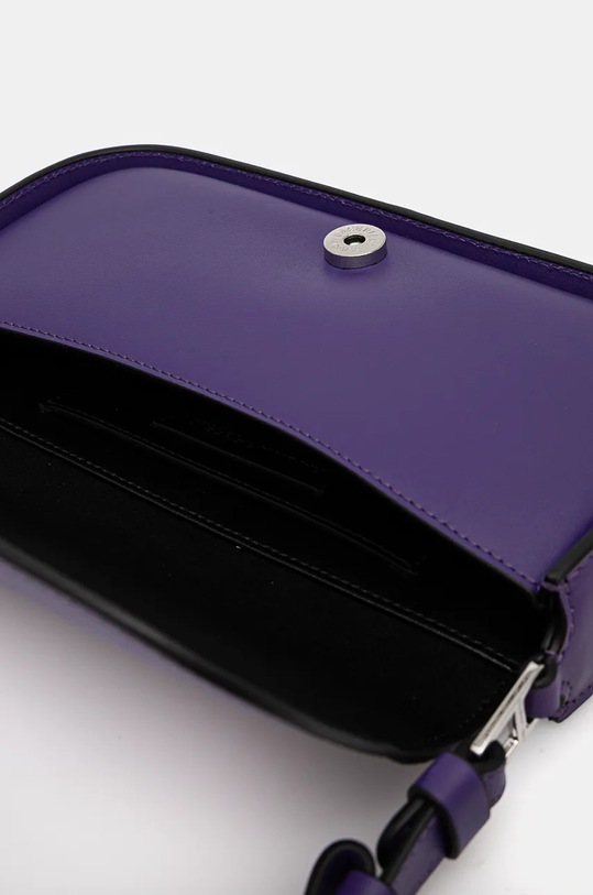Kožená kabelka Karl Lagerfeld 245W3043 fialová