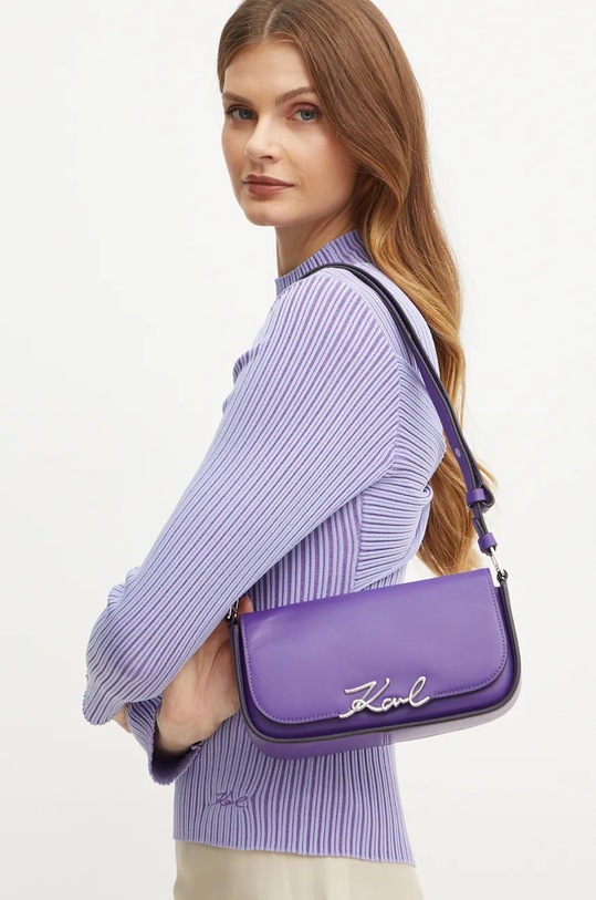 Kožená kabelka Karl Lagerfeld 245W3043