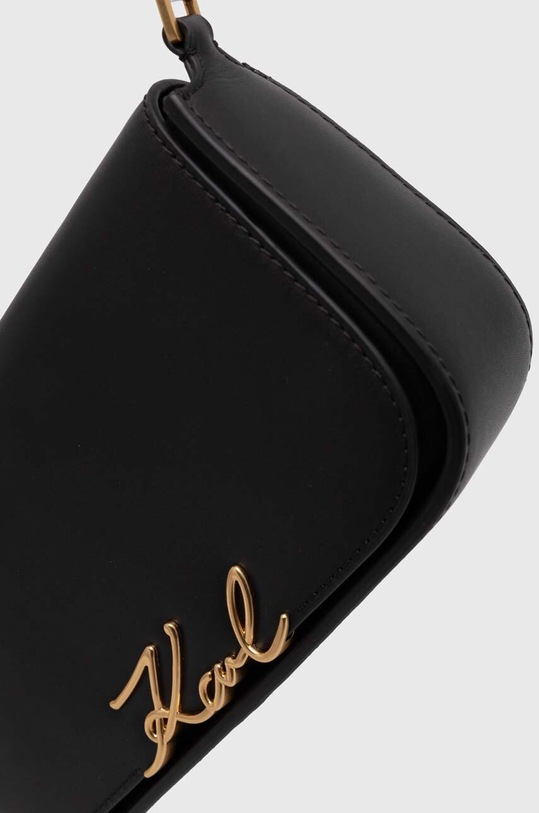 Karl Lagerfeld poseta de piele negru 245W3043