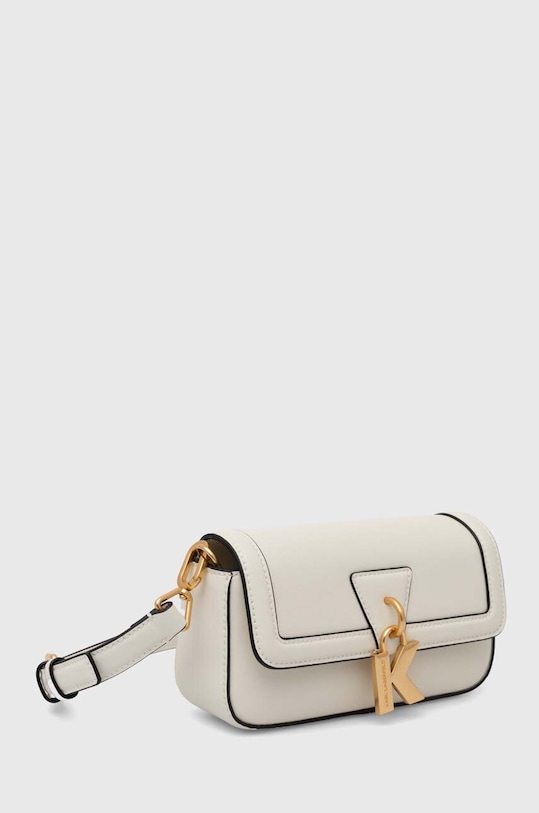 Kožená kabelka Karl Lagerfeld 245W3048 béžová AW24