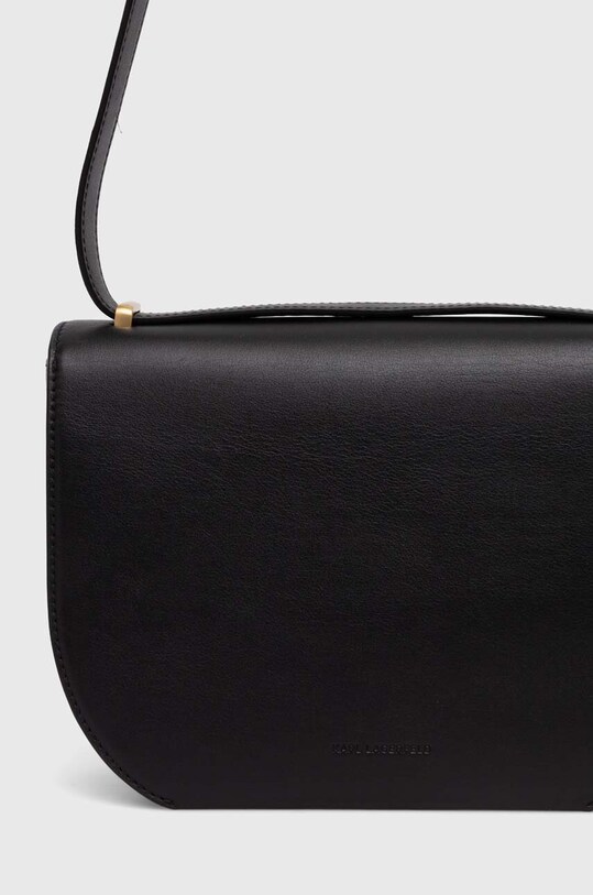 Doplnky Kožená kabelka Karl Lagerfeld 245W3056 čierna