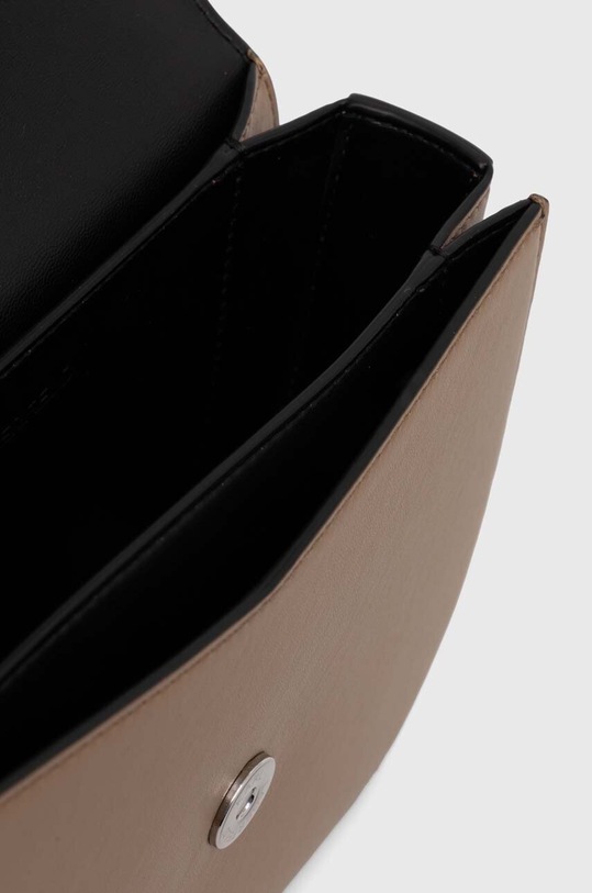 Kožená kabelka Karl Lagerfeld hnedá 245W3057