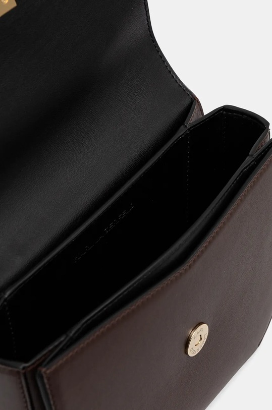 Kožená kabelka Karl Lagerfeld 245W3057 hnedá