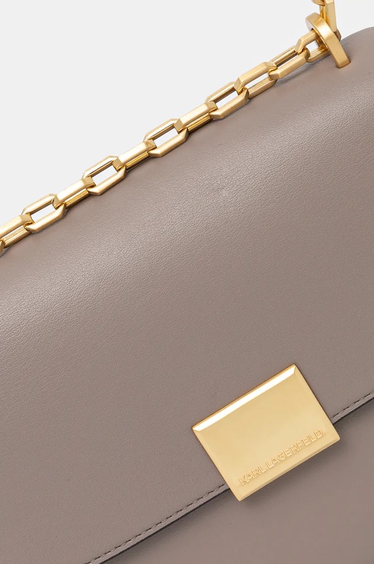 Шкіряна сумочка Karl Lagerfeld сірий 245W3057