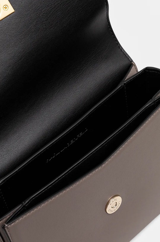 Шкіряна сумочка Karl Lagerfeld 245W3057 сірий