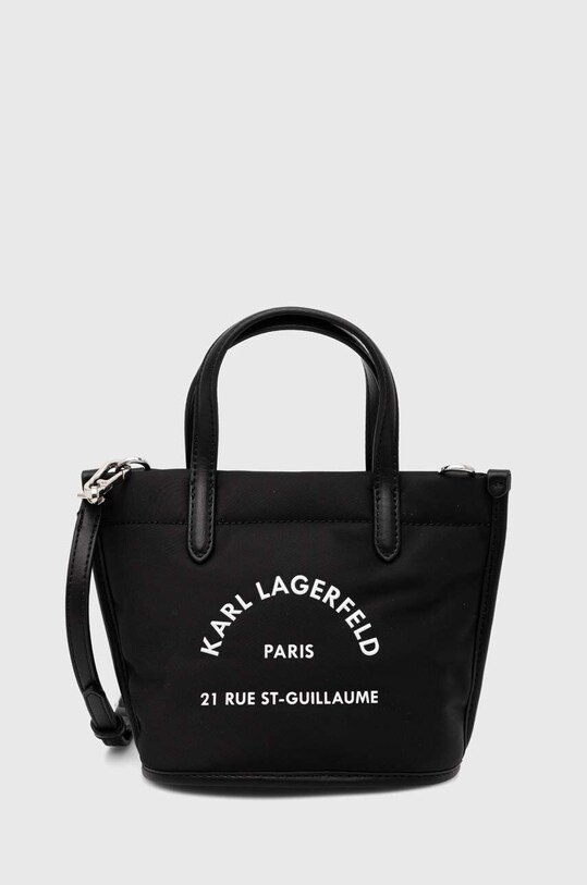 Kabelka Karl Lagerfeld potlač čierna 245W3069