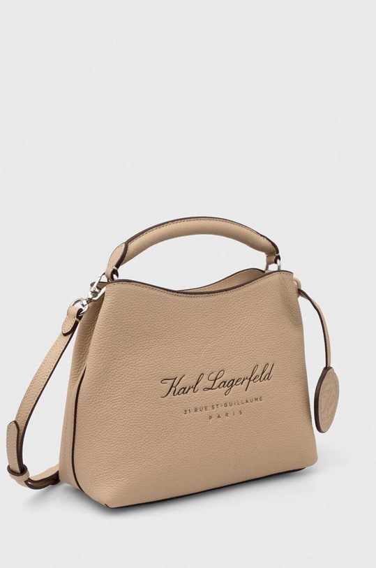 Kiegészítők Karl Lagerfeld bőr táska 245W3074 bézs