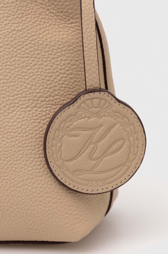 Karl Lagerfeld bőr táska 245W3074 bézs