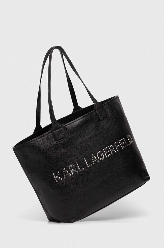 Karl Lagerfeld torebka skórzana 245W3086 czarny AW24