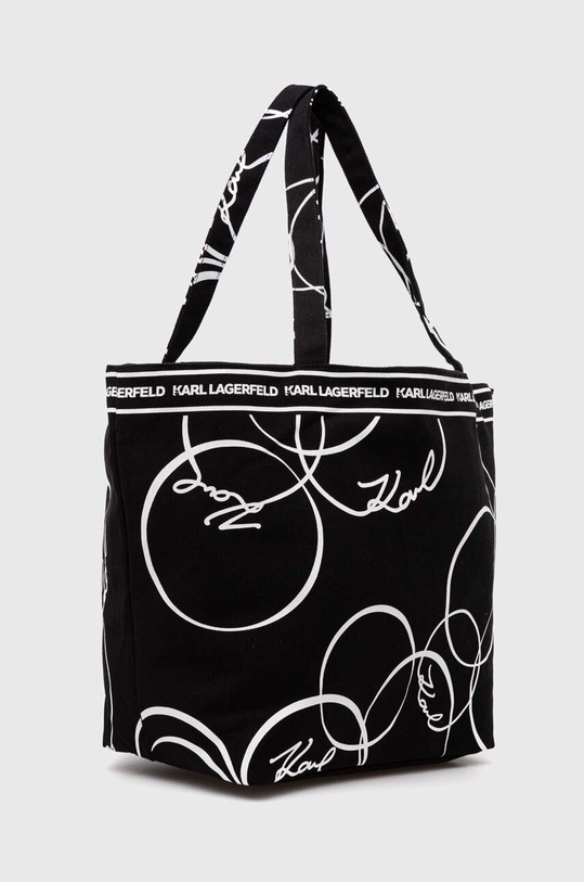 Karl Lagerfeld geanta de bumbac 245W3852 negru AW24