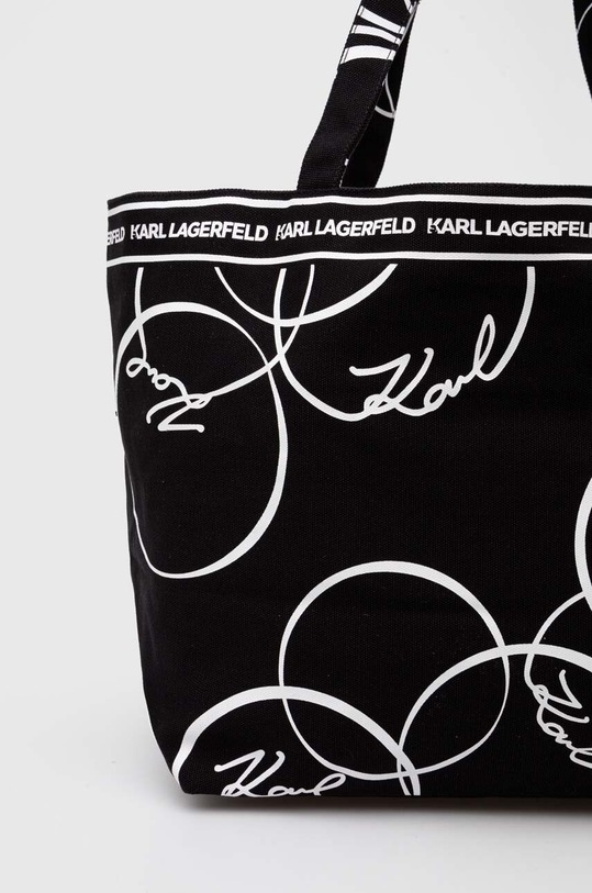 Accesorii Karl Lagerfeld geanta de bumbac 245W3852 negru