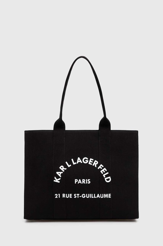 Kabelka Karl Lagerfeld potlač čierna 245W3855