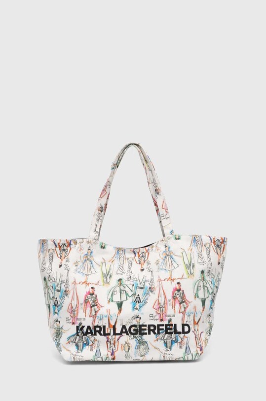 Karl Lagerfeld torebka bawełniana mieści A4 multicolor 245W3857